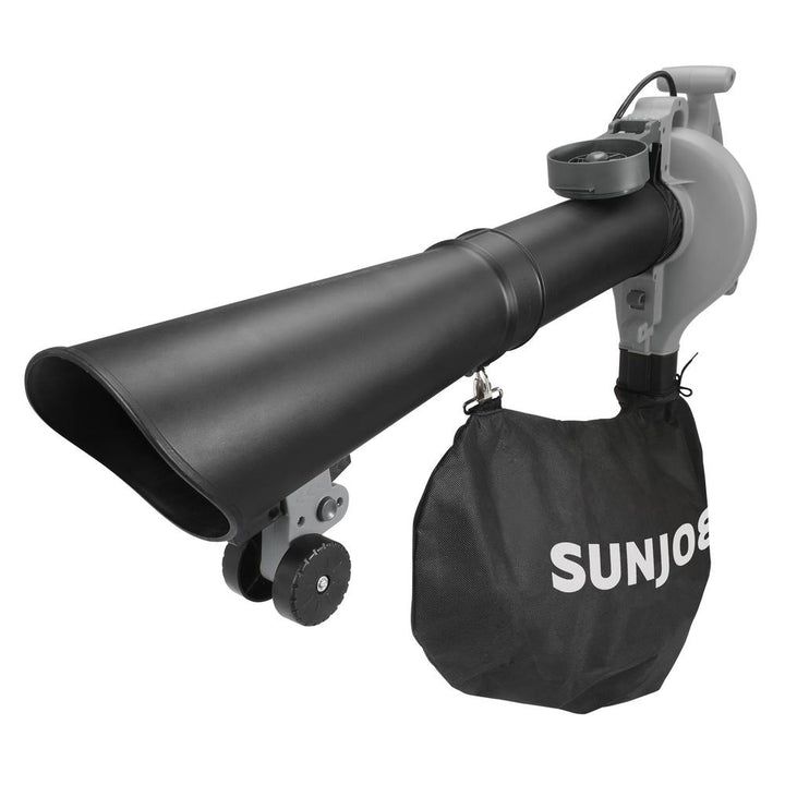 Sun Joe 250 MPH 440 CFM 14 Amp Electric Handheld Blower/Vacuum/Mulcher with Gutter Attachment, Gray