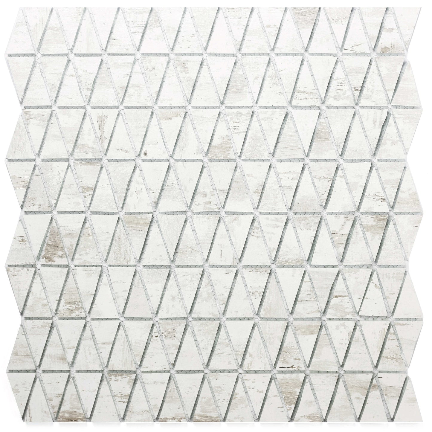 Abolos Nature Birchwood 12-in x 12-in Matte Glass Wood look Mosaic Wall Tile product image