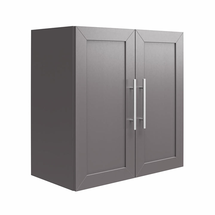 Ameriwood Home Camberly 23.43-in W x 23.68-in H Particleboard Graphite Grey Wall-mount Utility Storage Cabinet