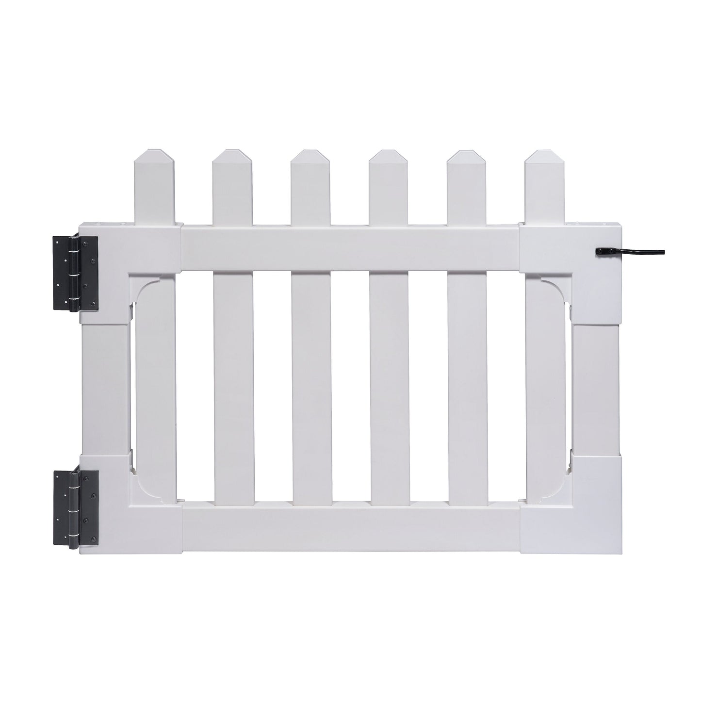 Zippity Outdoor Products Newport 2.5-ft H x 3-ft W White Vinyl Flat-top Fence Gate Kit (Unassembled)