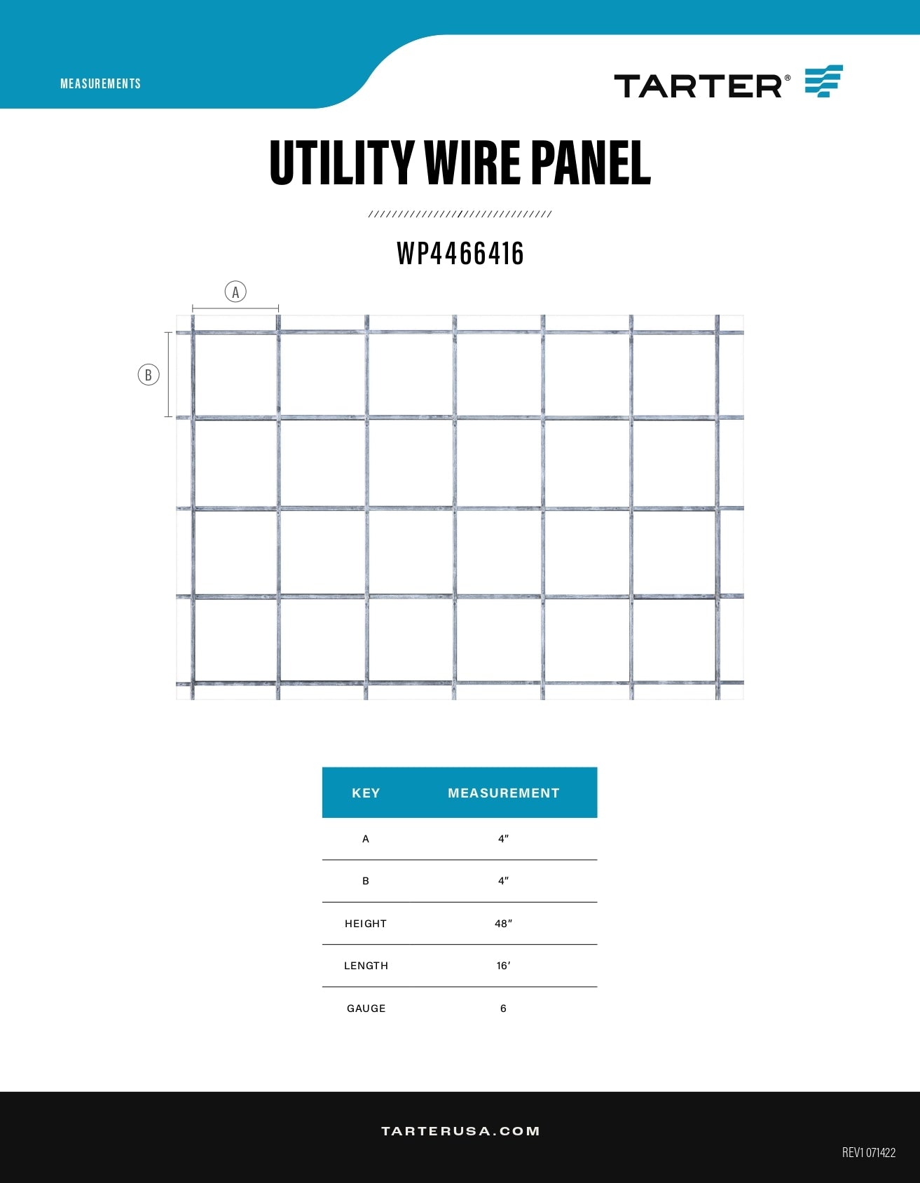 Tarter 4-ft H x 16-ft W Steel Welded Wire Flat-top Containment Fence Panel