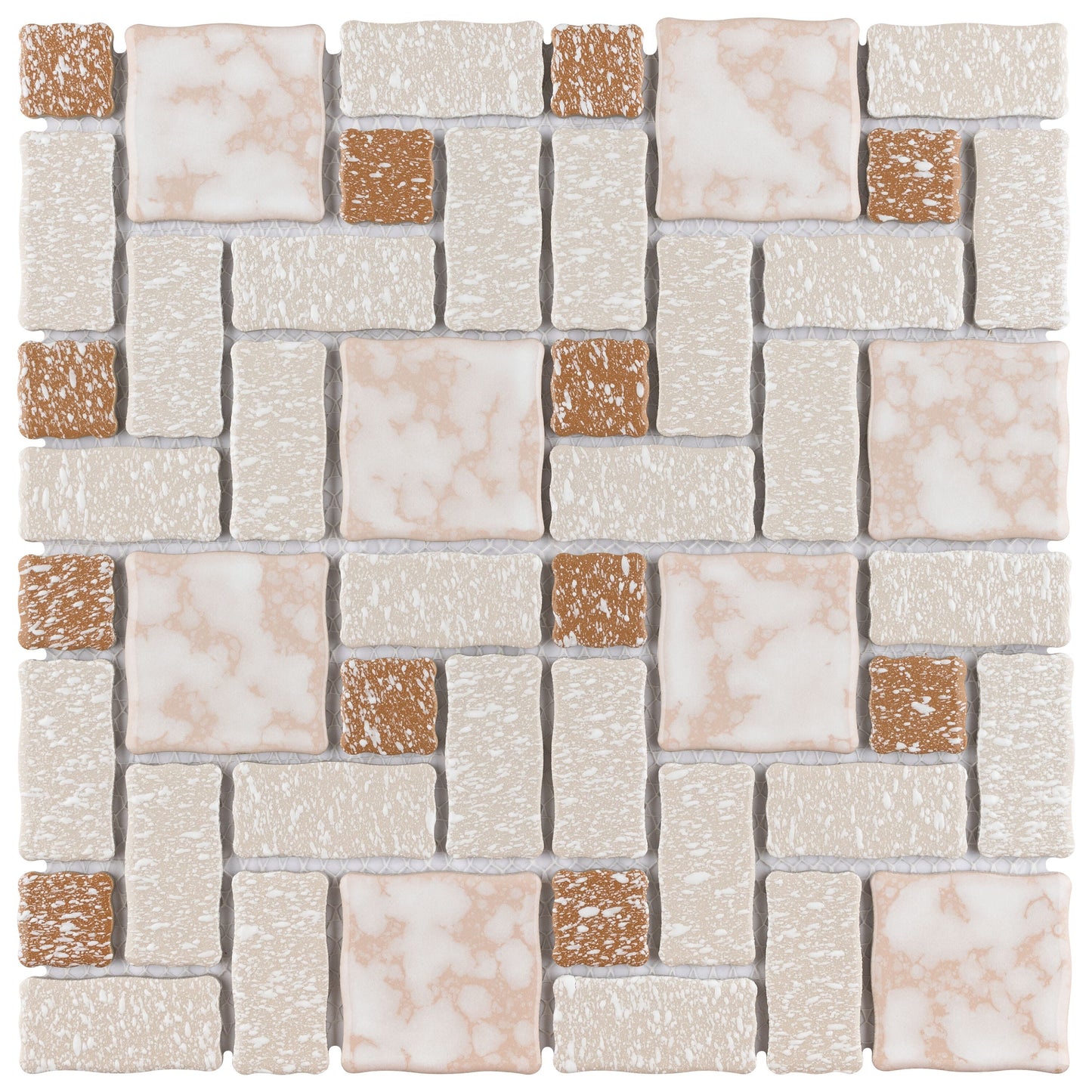 Affinity Tile Academy Beige 12-in x 12-in Multi-finish Porcelain Mosaic Floor and Wall Tile product image