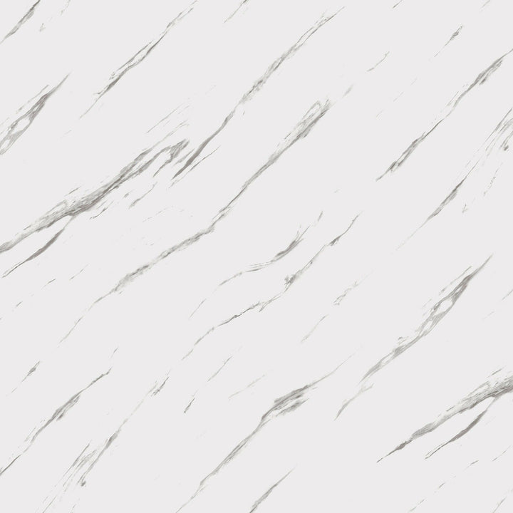 Lucida USA (Sample) BaseCore Marble White Stone Look 12-mil Water Resistant Peel and Stick Vinyl Tile