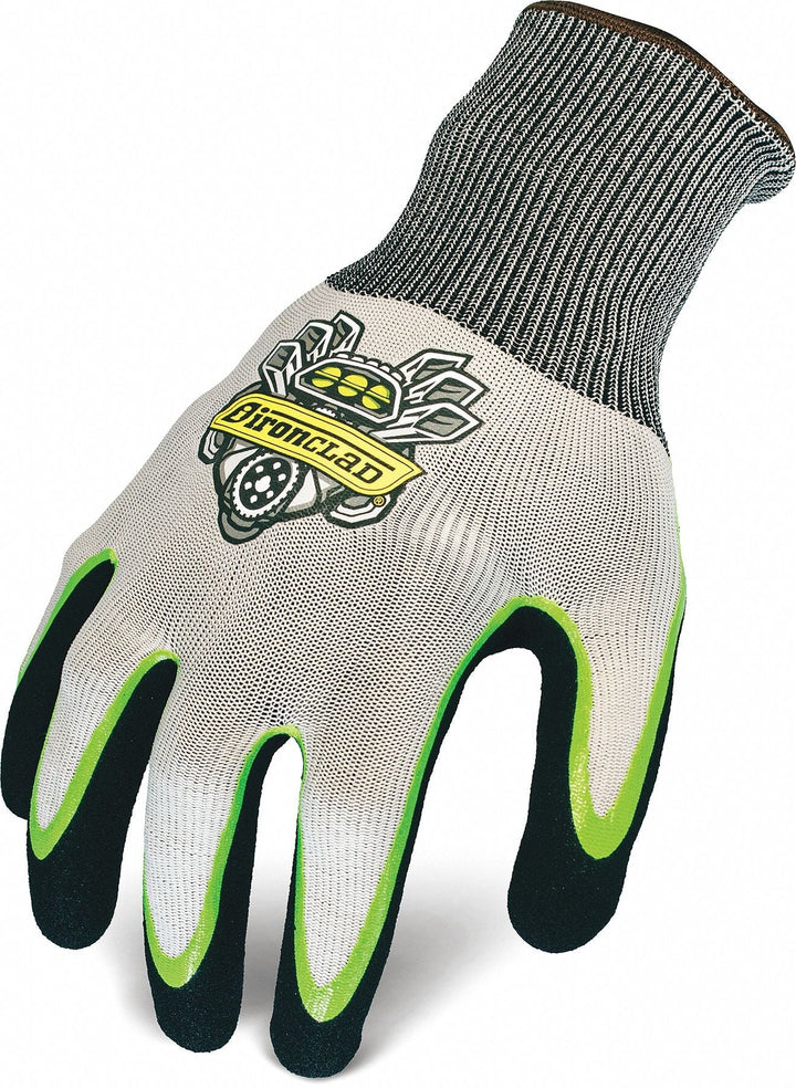 IRONCLAD Nitro Series XL Nitrile Coated Gloves - Double Dipped, Gray