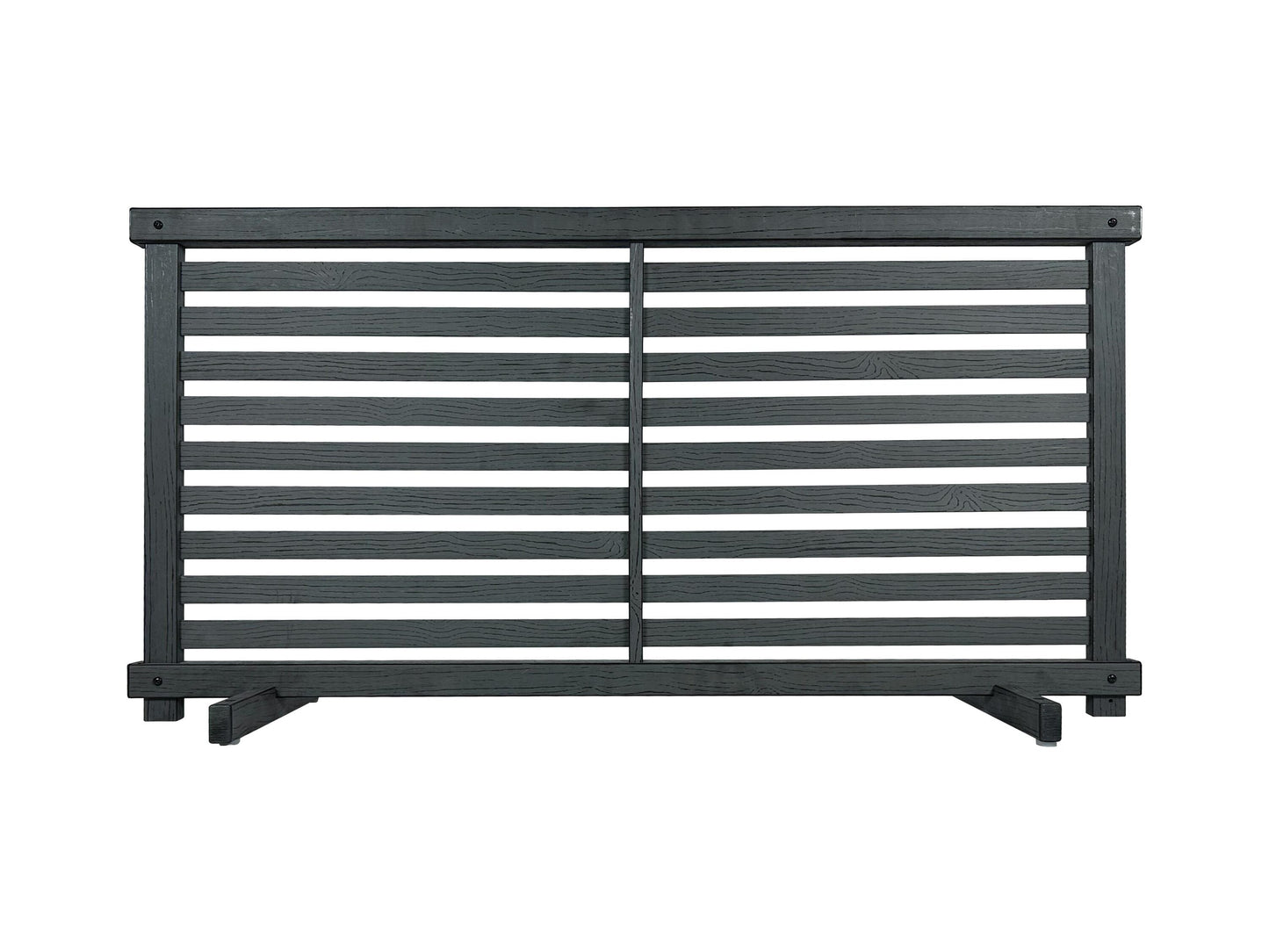 Zippity Outdoor Products WoodTek Vinyl Portable Puppy 2-ft H x 3.5-ft W Charcoal Vinyl Flat-top Fence Panel (Unassembled)