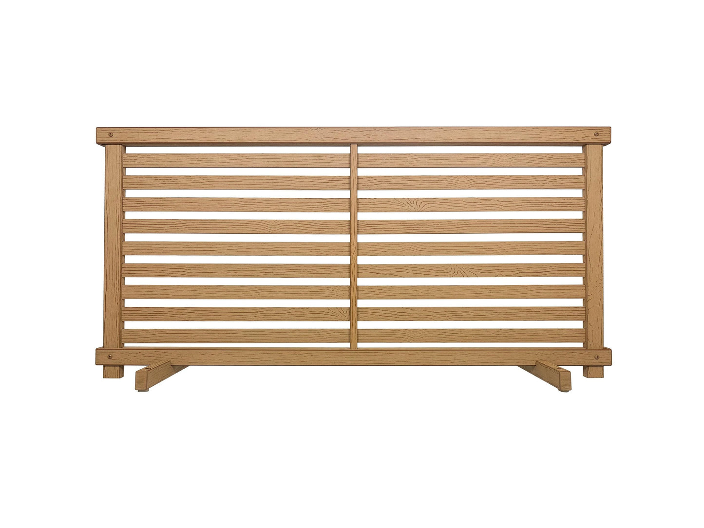 Zippity Outdoor Products WoodTek Vinyl Portable Puppy 2-ft H x 3.5-ft W Cedar Vinyl Flat-top Fence Panel (Unassembled)
