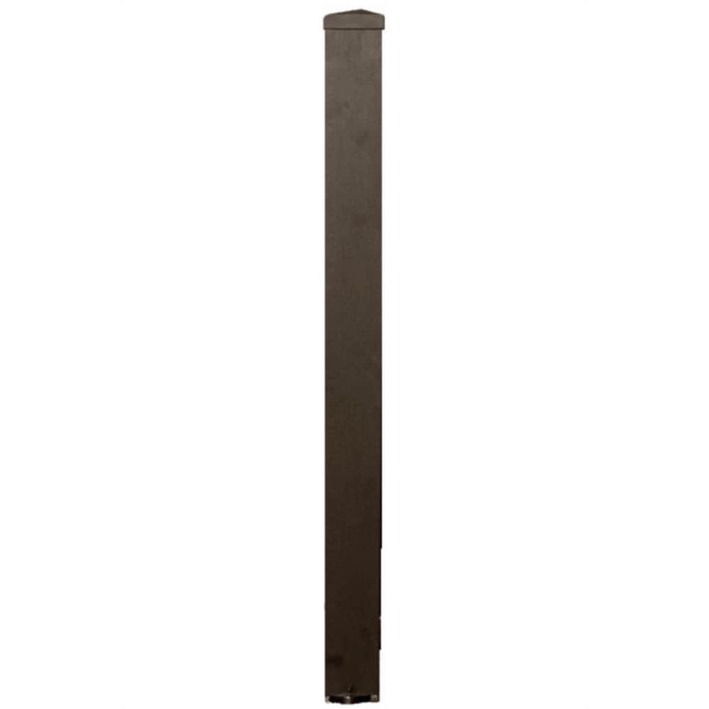 Wolf Handrail 3-in x 3-in x 3-ft Bronze Deck Post