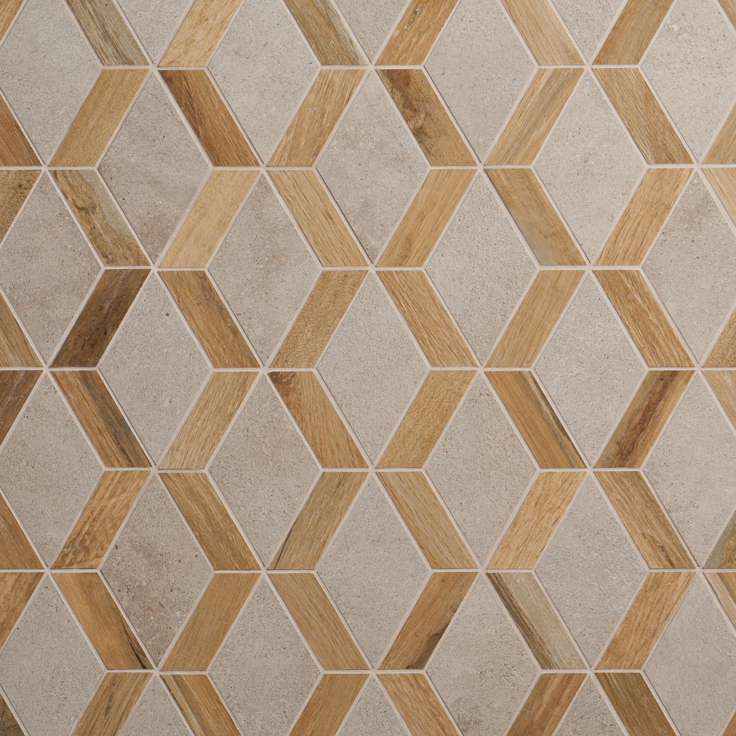 Artmore Tile Immortal Birch 9-in x 18-in Matte Porcelain Wood look Diamond Mosaic Floor and Wall Tile product image