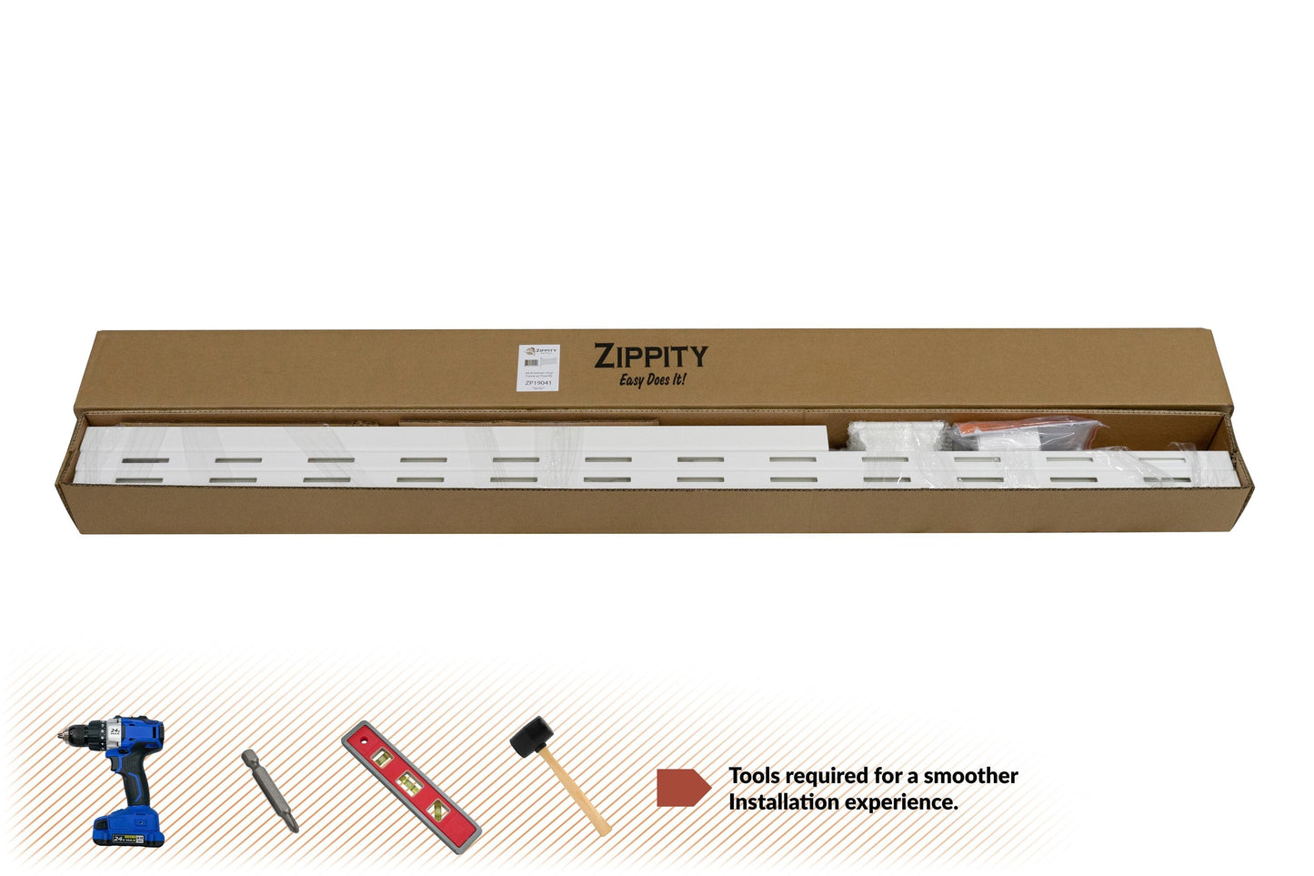 Zippity Outdoor Products All American 3.5-ft H x 6-ft W White Privacy Vinyl Scallop Fence Panel (Unassembled)