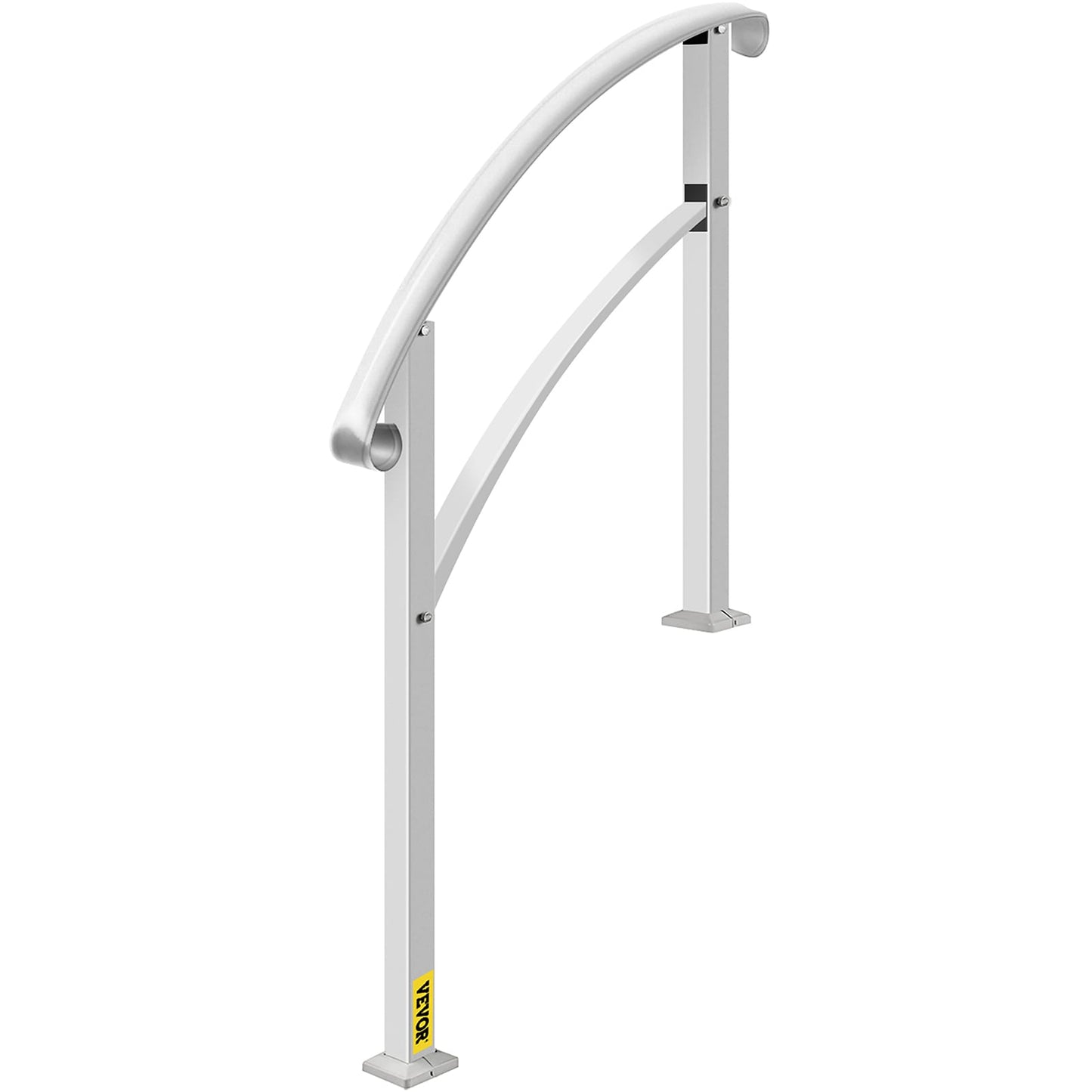 VEVOR Handrails Stair Railing 2-ft x 42-in White Steel Deck Stair Rail Kit
