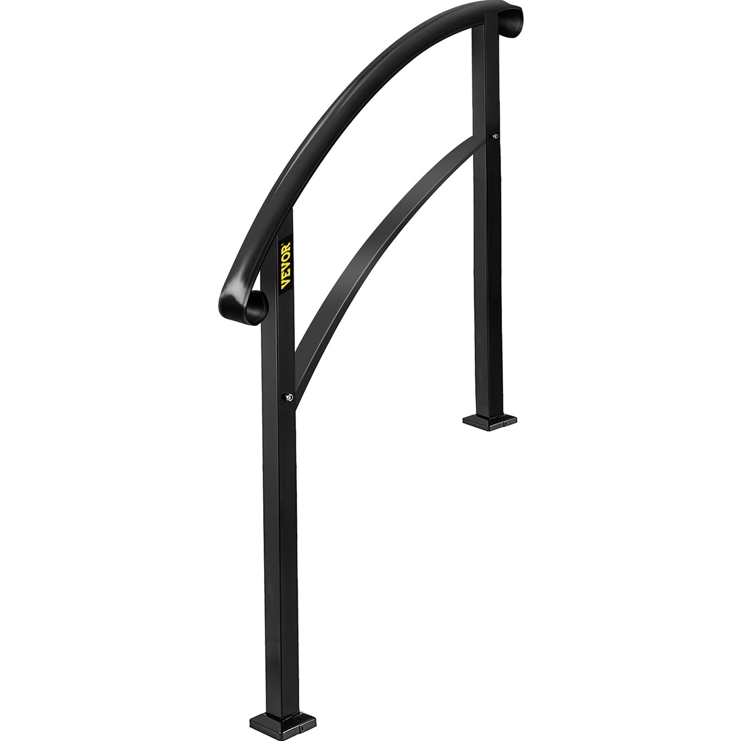 VEVOR Handrails Stair Railing 3-ft x 42-in Black Steel Deck Stair Rail Kit