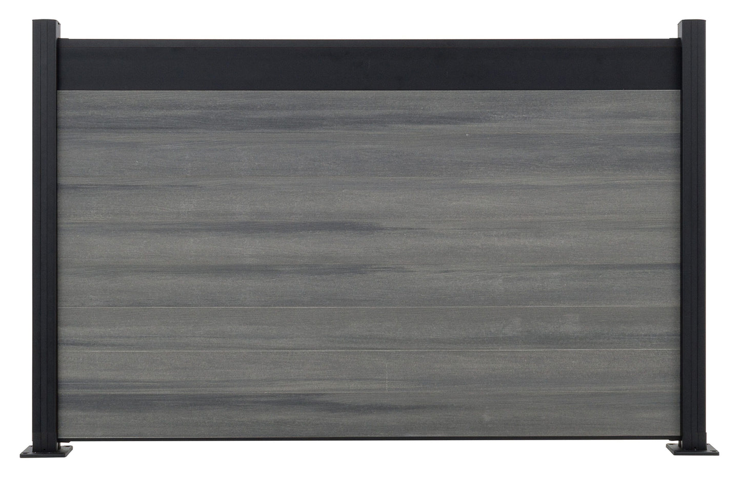 Infinity Euro 5"H x 71"W 5/8-in 6-ft H Black Aluminum Composite Fence Picket