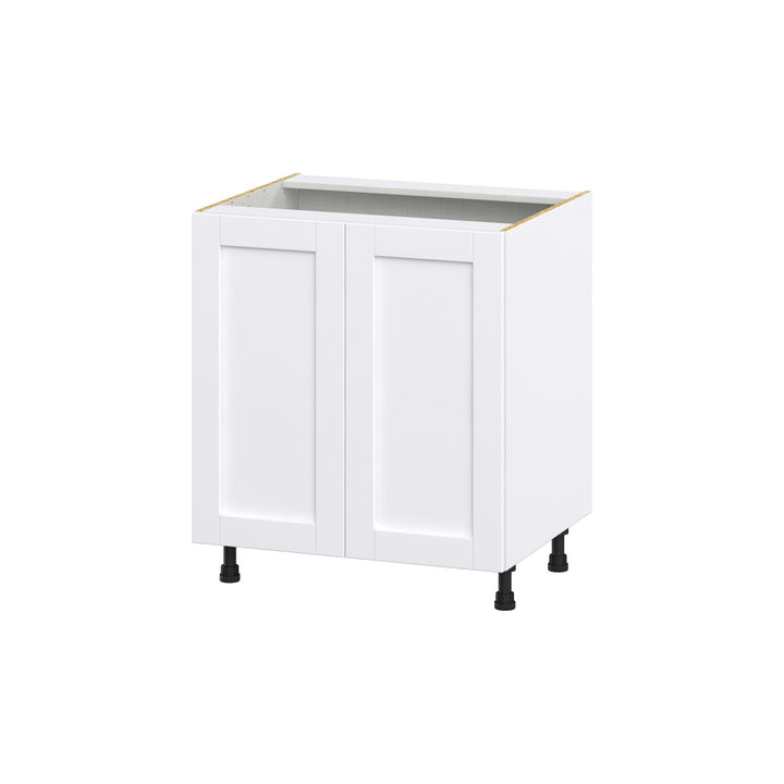 Hugo&Borg Rosemont 30-in W x 34.5-in H x 24-in D Glacier White 3-Drawers Base Fully Assembled Cabinet (Flat Panel Shaker Style)