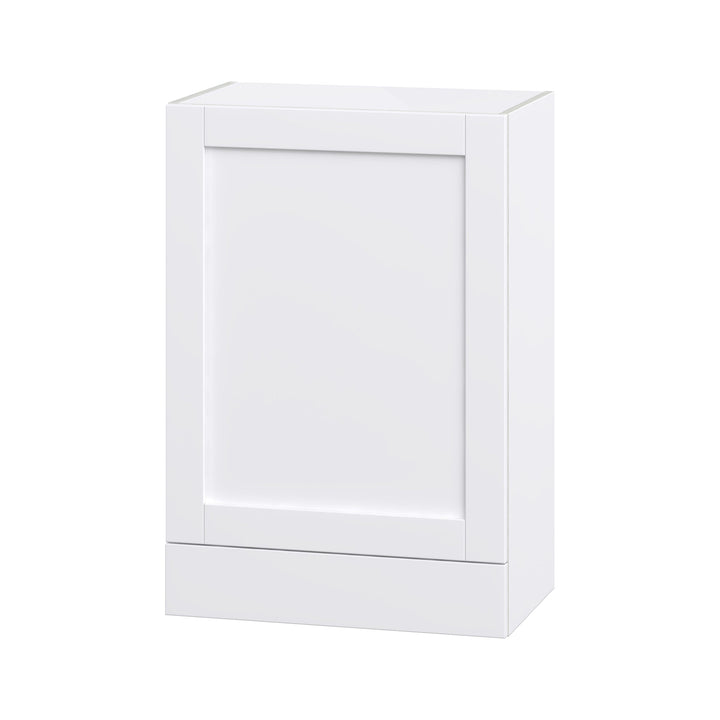 Hugo&Borg Rosemont 24-in W x 35-in H x 14-in D Glacier White 1-Drawer Wall Fully Assembled Cabinet (Flat Panel Shaker Style)