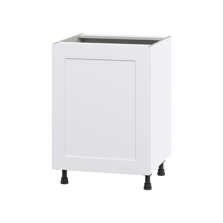 Hugo&Borg Jolie 24-in W x 34.5-in H x 24-in D Warm White Sink Base Fully Assembled Cabinet (Flat Panel Shaker Style)