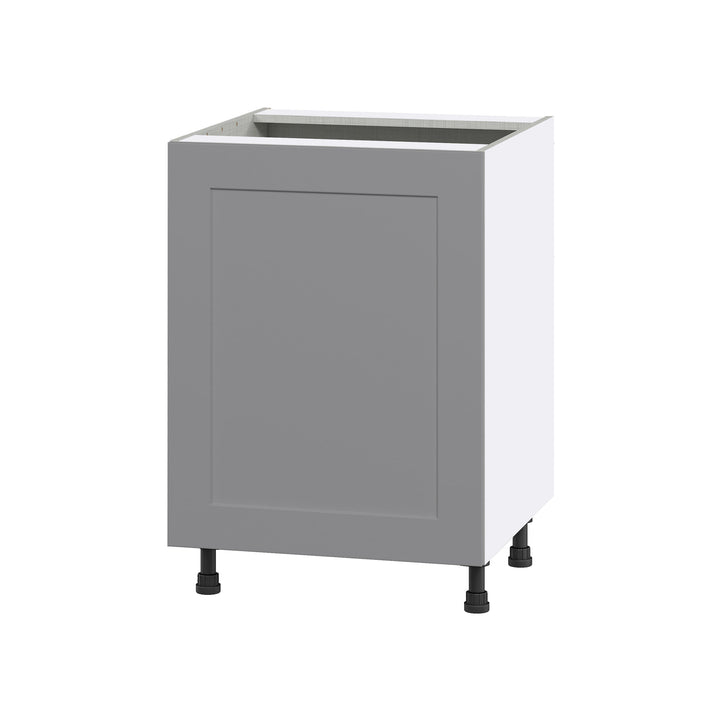 Hugo&Borg Beaumont 24-in W x 34.5-in H x 24-in D Slate Gray Sink Base Fully Assembled Cabinet (Flat Panel Shaker Style)