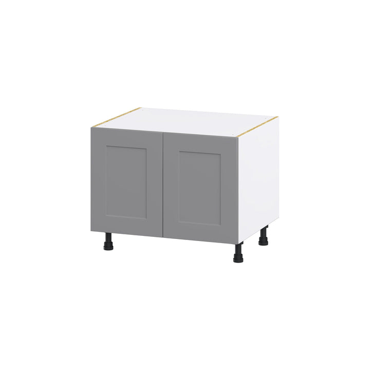 Hugo&Borg Beaumont 30-in W x 24.5-in H x 24-in D Slate Gray Sink Base Fully Assembled Cabinet (Flat Panel Shaker Style)