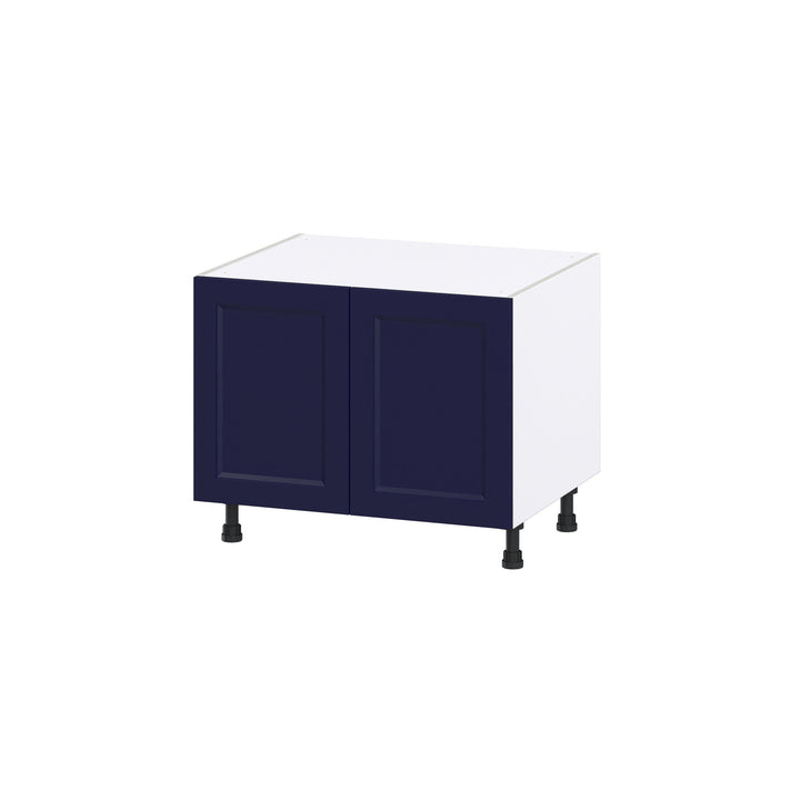 Hugo&Borg Lorette 30-in W x 24.5-in H x 24-in D Navy Blue Sink Base Fully Assembled Cabinet (Recessed Panel Shaker Style)