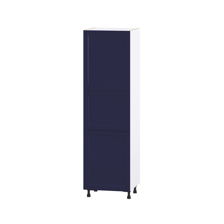Hugo&Borg Lorette 24-in W x 84.5-in H x 24-in D Navy Blue Pantry Fully Assembled Cabinet (Recessed Panel Shaker Door Style)