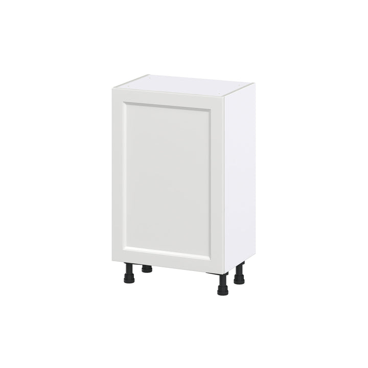 Hugo&Borg Riviera 21-in W x 34.5-in H x 14-in D Bright White Base Fully Assembled Cabinet (Recessed Panel Shaker Door Style)