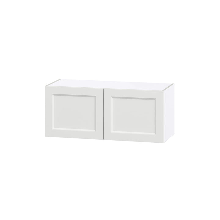 Hugo&Borg Riviera 36-in W x 15-in H x 14-in D Bright White Wall Fully Assembled Cabinet (Recessed Panel Shaker Door Style)