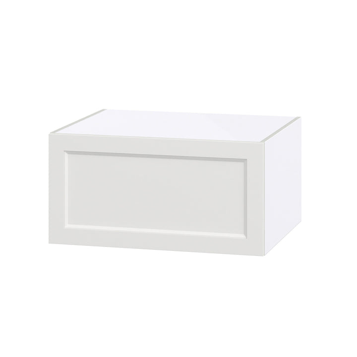 Hugo&Borg Riviera 30-in W x 15-in H x 24-in D Bright White Wall Fully Assembled Cabinet (Recessed Panel Shaker Door Style)