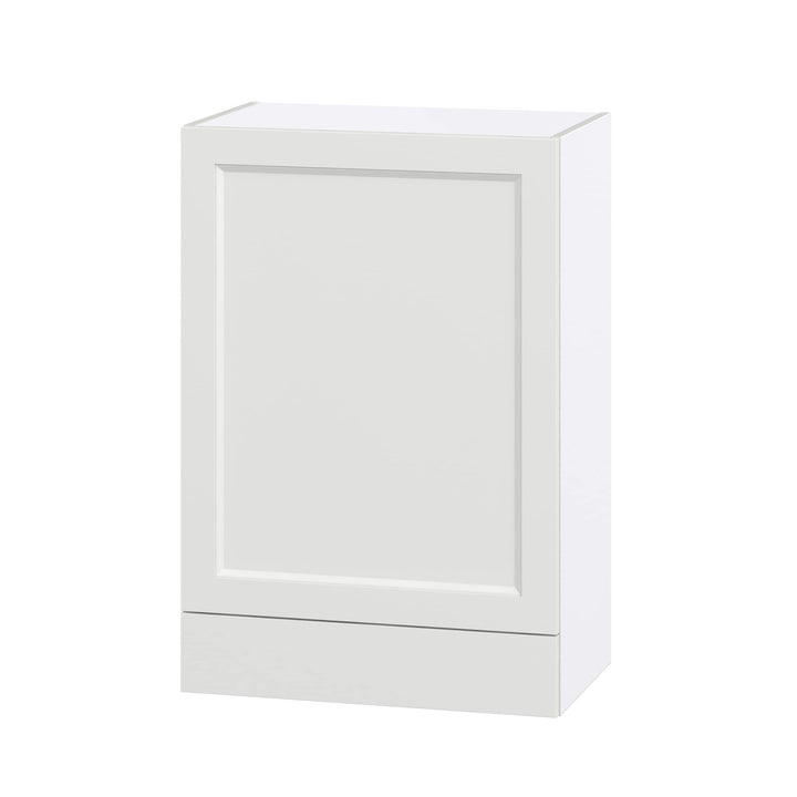 Hugo&Borg Riviera 24-in W x 35-in H x 14-in D Bright White 1-Drawer Wall Fully Assembled Cabinet (Recessed Panel Shaker Style)