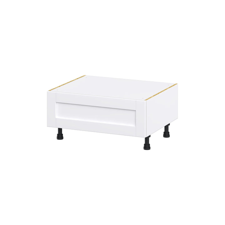 Hugo&Borg Rosemont 30-in W x 14.5-in H x 24-in D Glacier White 1-Drawer Base Fully Assembled Cabinet