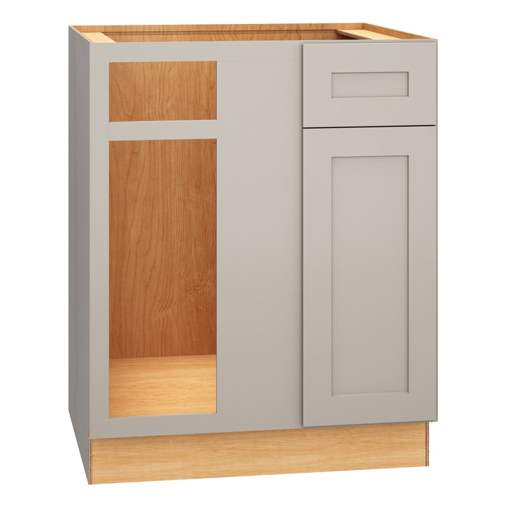 Diamond Express Jamestown 36-in W x 34.5-in H x 24-in D Cloud Gray Blind 1-Drawer Base Fully Assembled Plywood Cabinet (Recessed Panel Shaker Style)