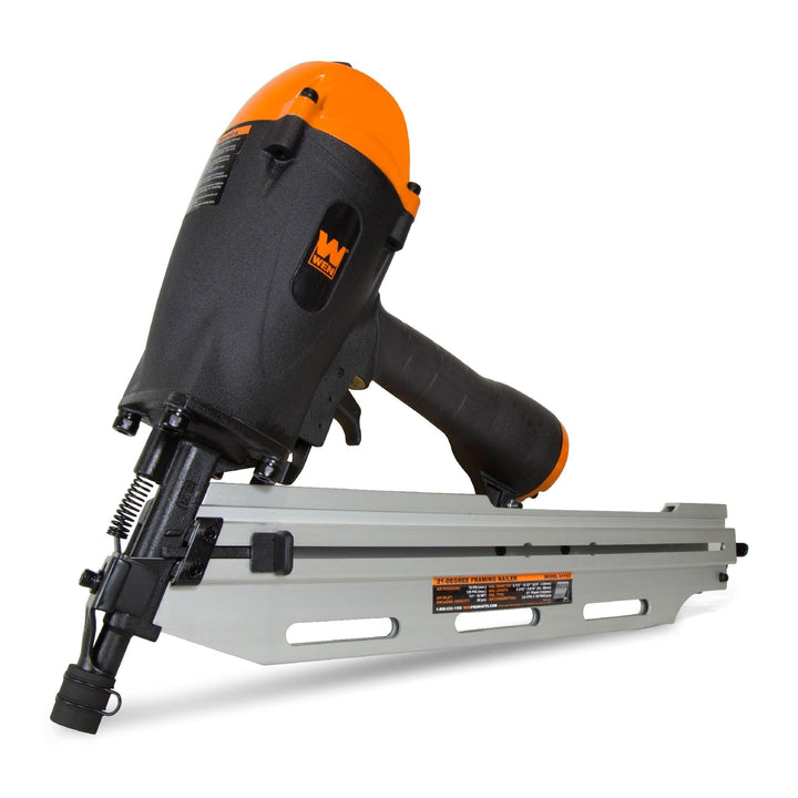 WEN 21-Degree Pneumatic Framing Nailer with Carrying Case, Model 61793