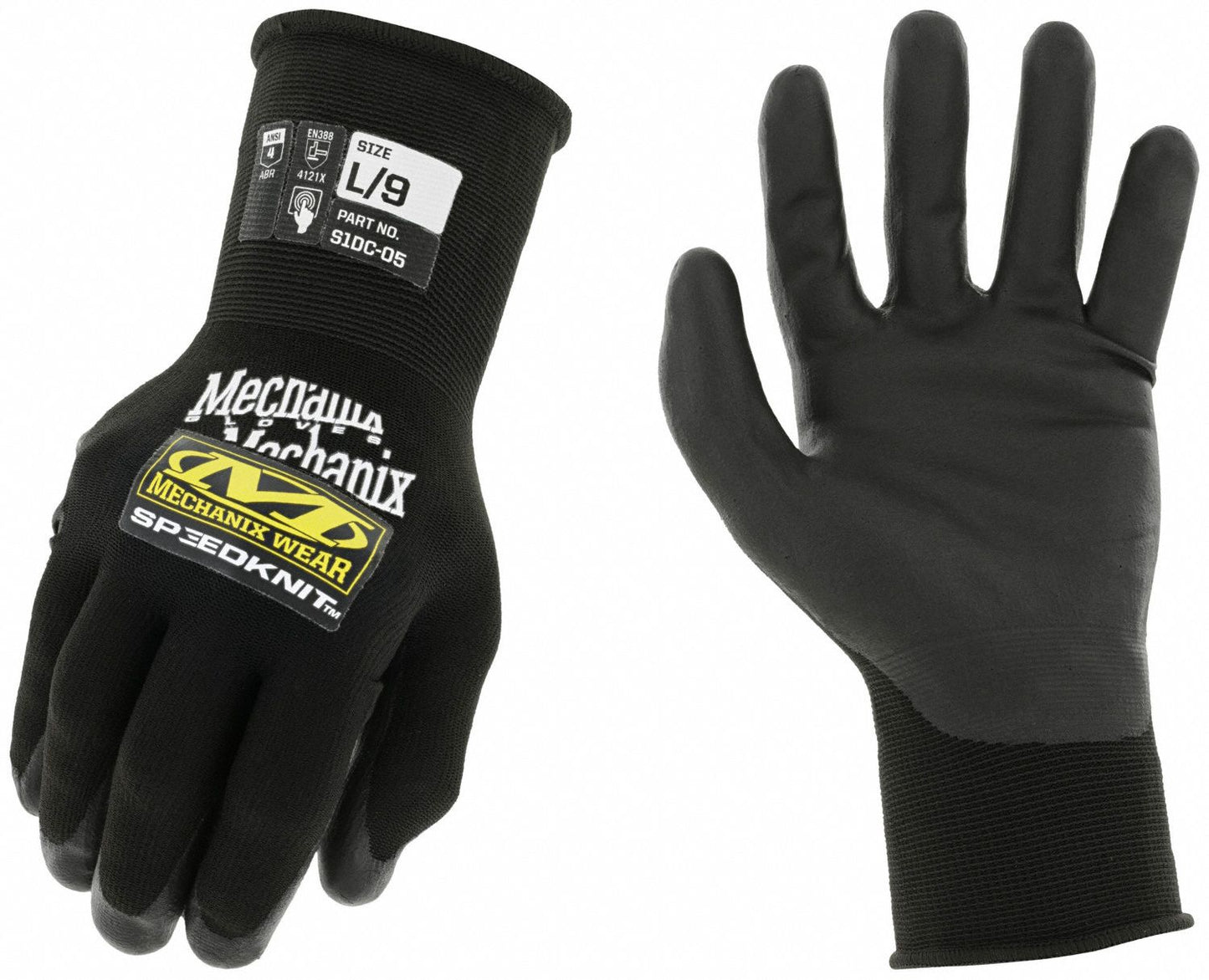 MECHANIX WEAR SpeedKnit™ S1DC05 Knit Gloves - Touchscreen Compatible, Medium