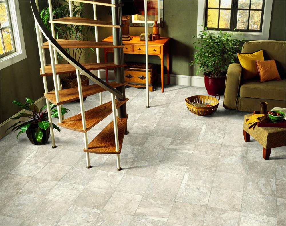 Armstrong Flooring Pickwick Landing I 12-ft W x Cut-to-Length Candlerush Slate Ivory Low-Gloss Sheet Vinyl Flooring