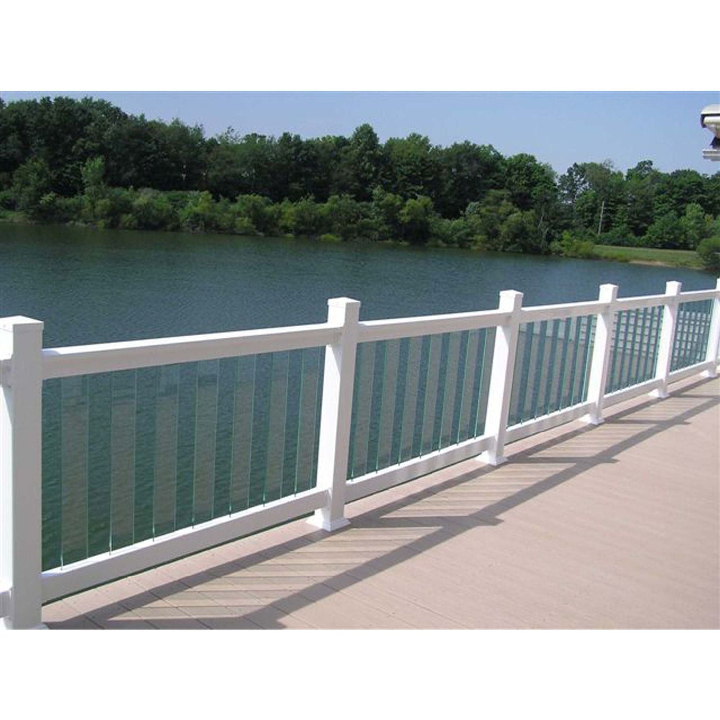 Fortress Building Products 1/4-in x 3-3/4-in x 40-in Pure View Clear Flat Deck Baluster (5-Pack)