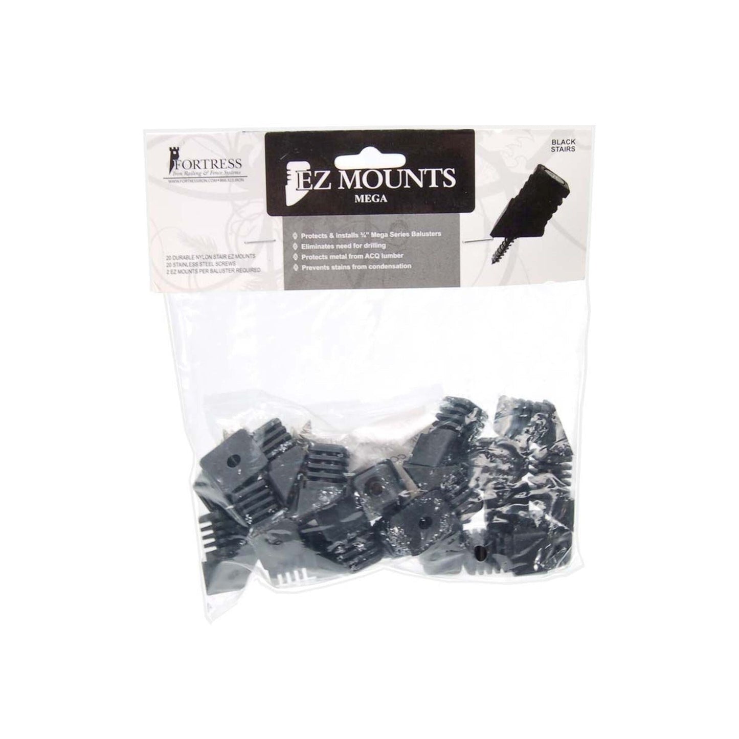 Fortress Building Products 3/4-in x 1-in Balusters Black Sand Plastic Square Deck Baluster (20-Pack)