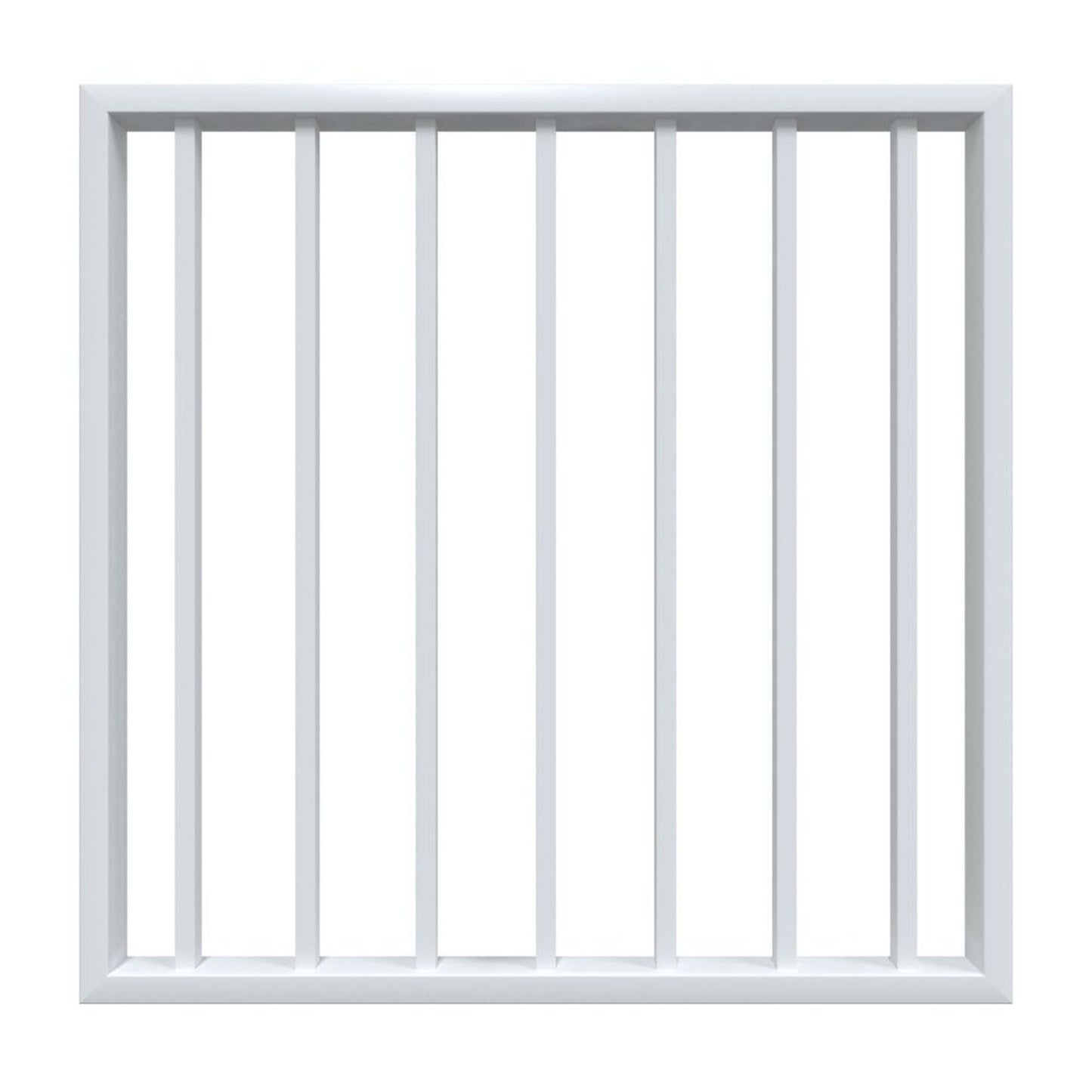 Fortress Building Products Fortress Al13 PLUS 34-in x 34.5-in White Powder Coat Aluminum Gate