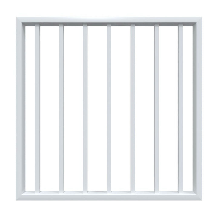 Fortress Building Products Fortress Al13 PLUS 34-in x 34.5-in White Powder Coat Aluminum Gate