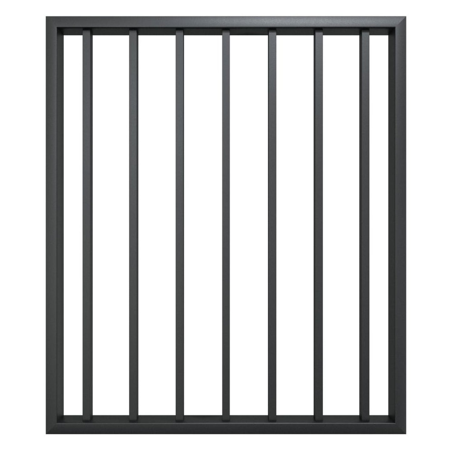 Fortress Building Products Fortress Al13 PLUS 40-in x 34.5-in Black Sand Powder Coat Aluminum Gate