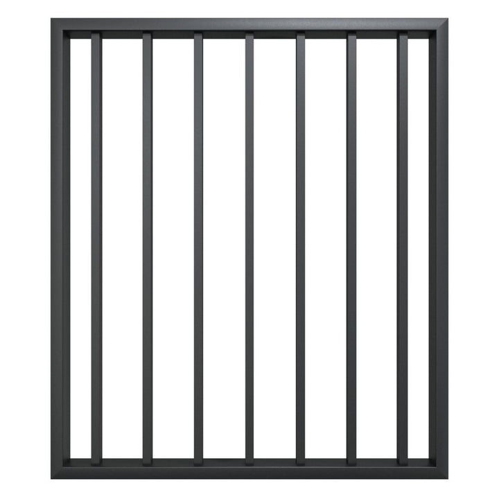 Fortress Building Products Fortress Al13 PLUS 40-in x 34.5-in Black Sand Powder Coat Aluminum Gate