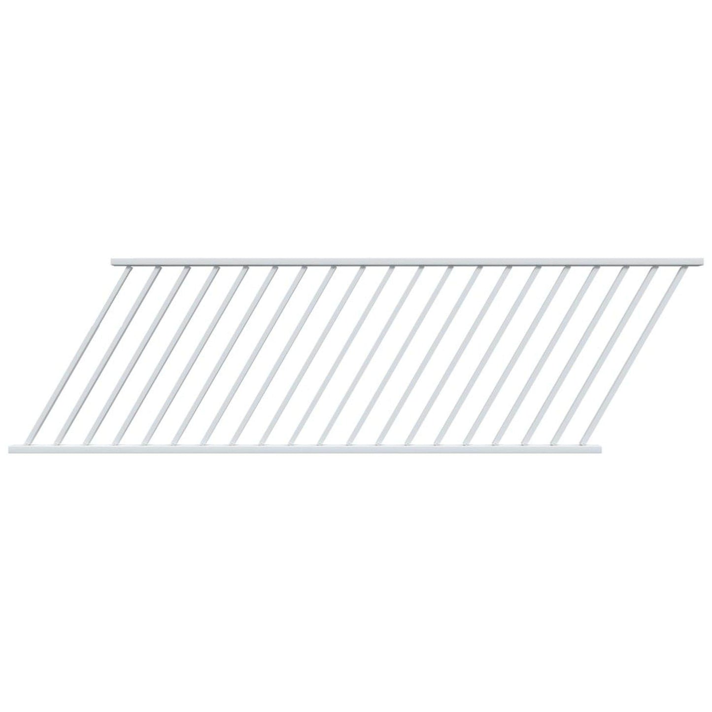 Fortress Building Products 91-ft x 34-in White Aluminum Deck Rail Kit
