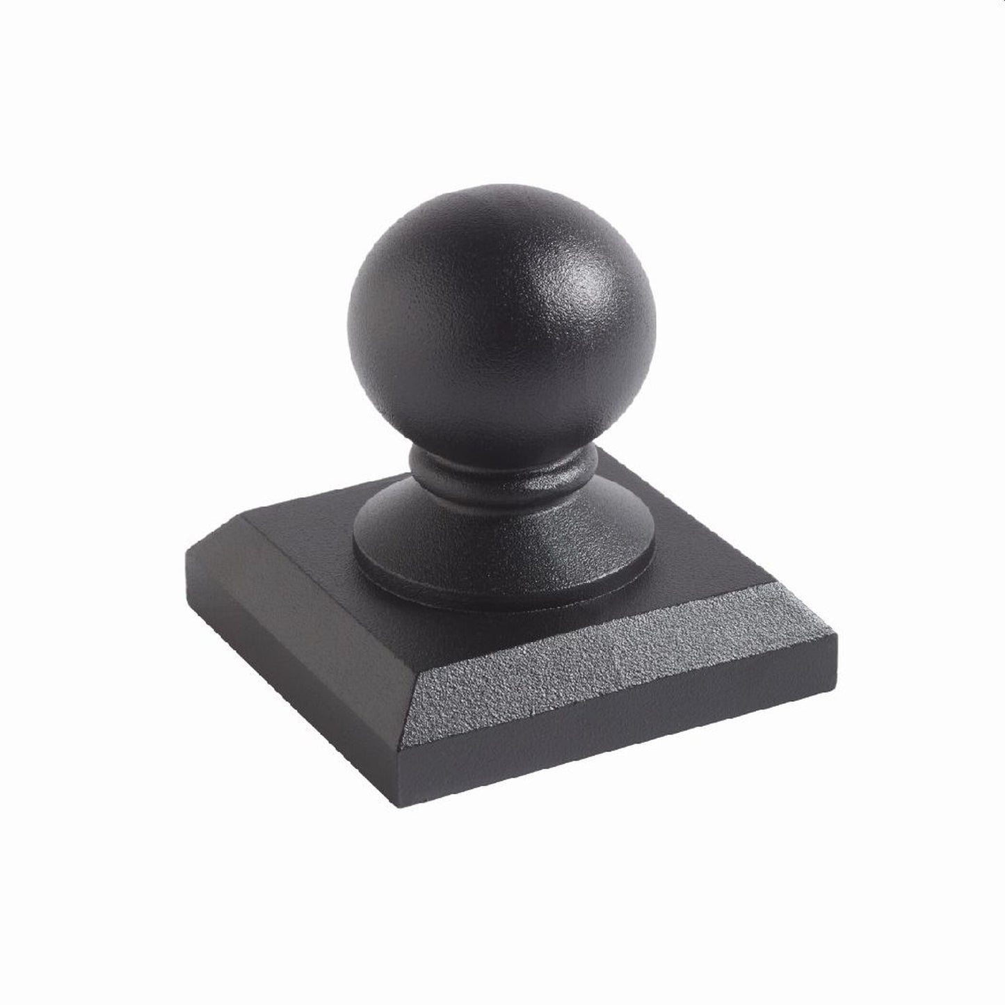 Fortress Building Products 3-in x 3-in Fortress Accents Black Sand Aluminum Deck Post Cap