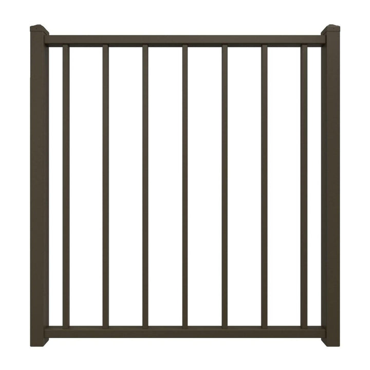Fortress Building Products Fortress Fe26 34-in x 34.5-in Antique Bronze Powder Coat Steel Gate