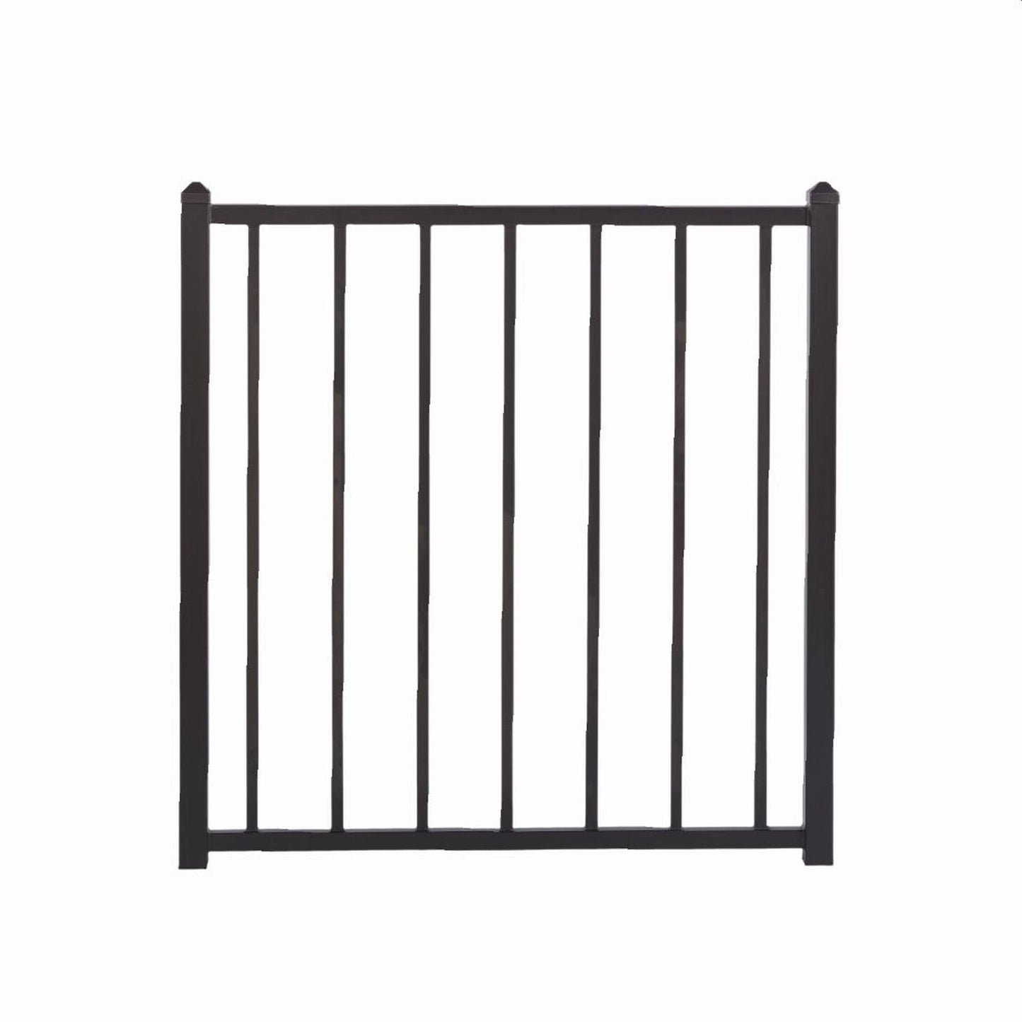 Fortress Building Products Fortress Fe26 40-in x 34.5-in Black Sand Powder Coat Steel Gate