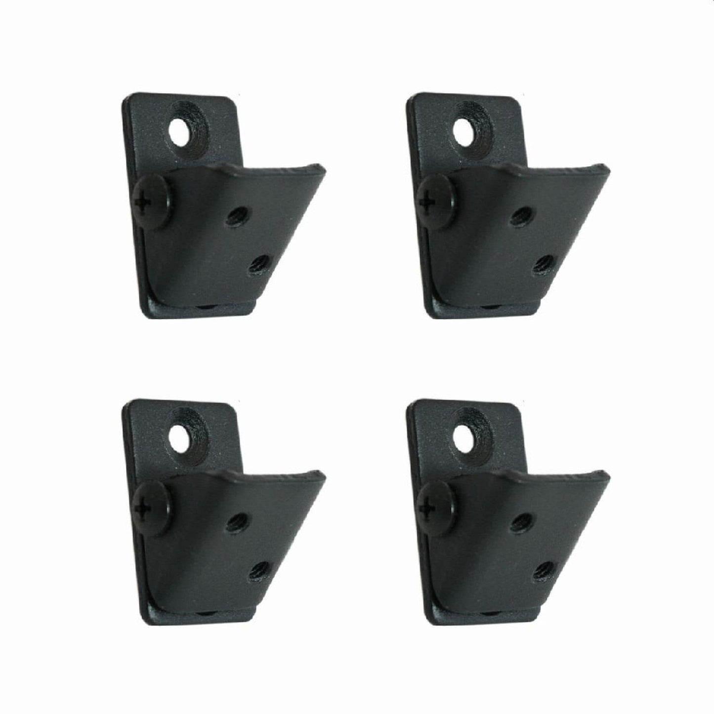 Fortress Building Products 3.15-in x 0.98-in Black Sand Steel Angle Adapter (4-Pack)