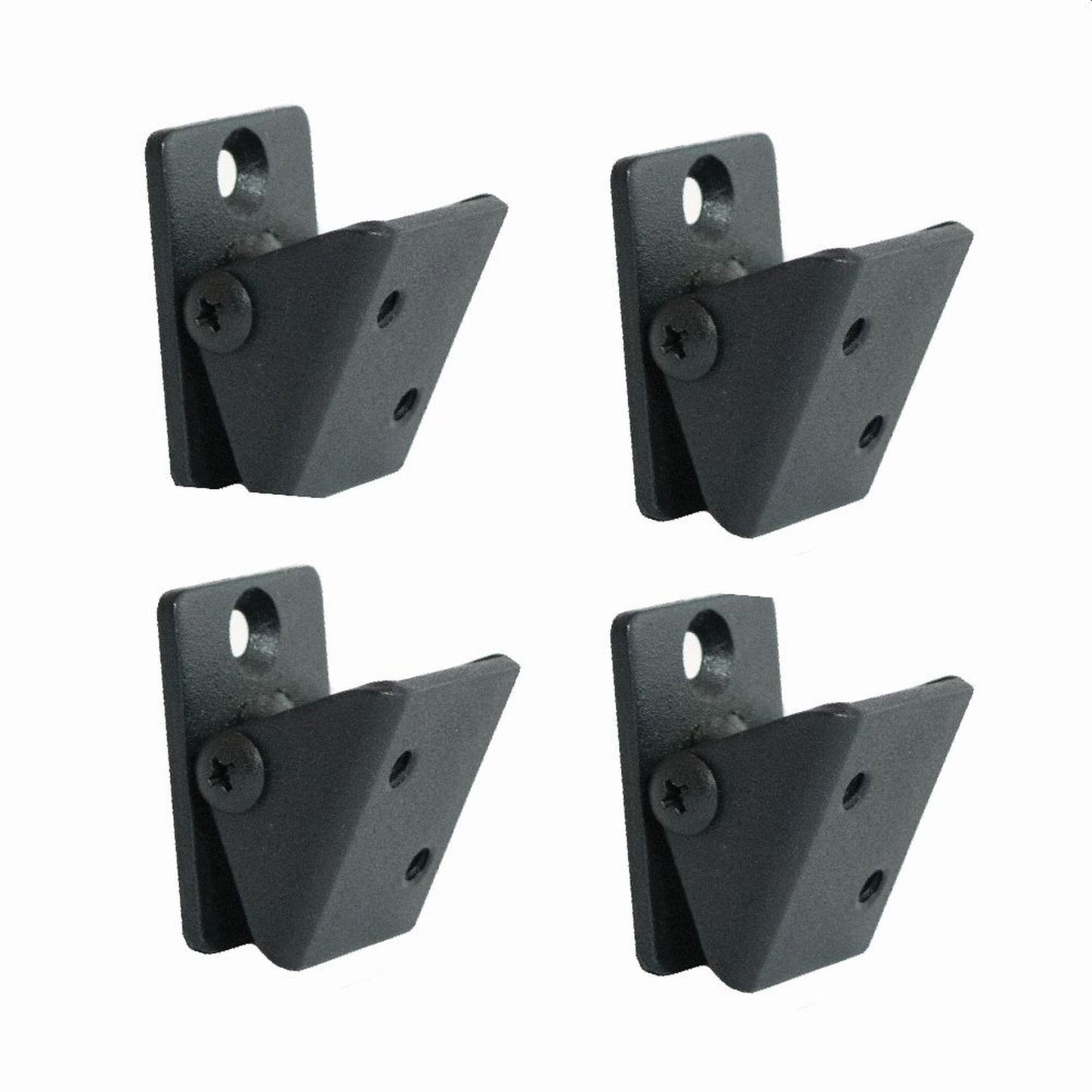 Fortress Building Products 3.35-in x 1.18-in Black Sand Steel Angle Adapter (4-Pack)