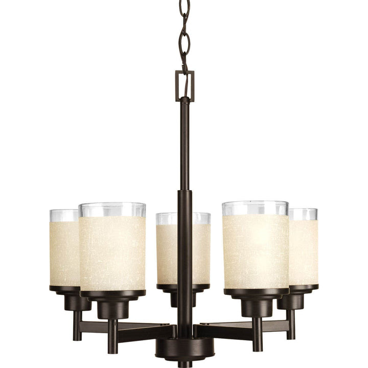 Progress Lighting Alexa 5-Light Antique Bronze Transitional Chandelier