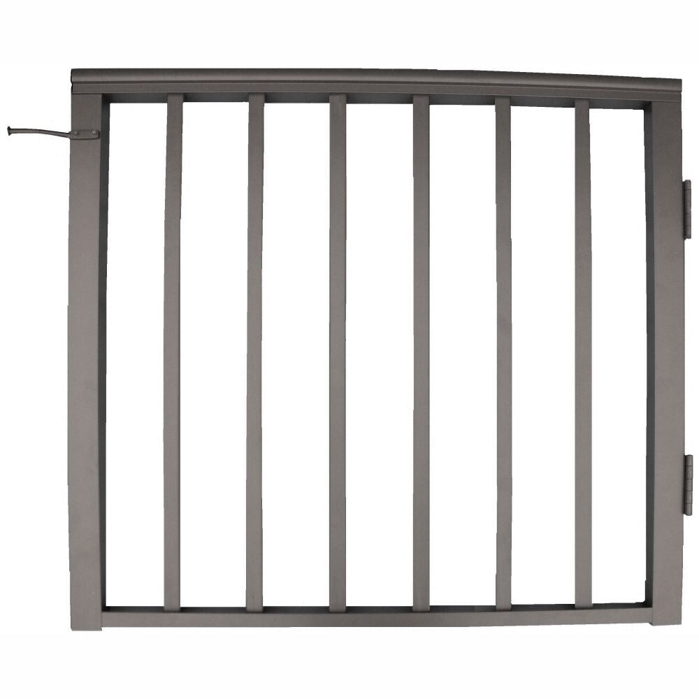 Wolf Handrail 36-in L x 38-1/2-in H Deep Bronze Aluminum Deck Railing Gate (Assembled)