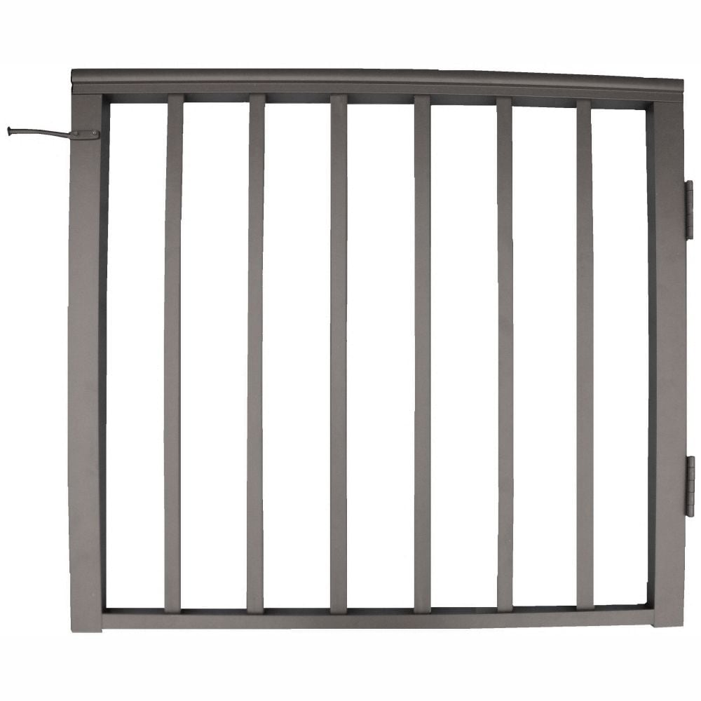 Wolf Handrail 36-in L x 32-1/2-in H Deep Bronze Aluminum Deck Railing Gate (Assembly Required)