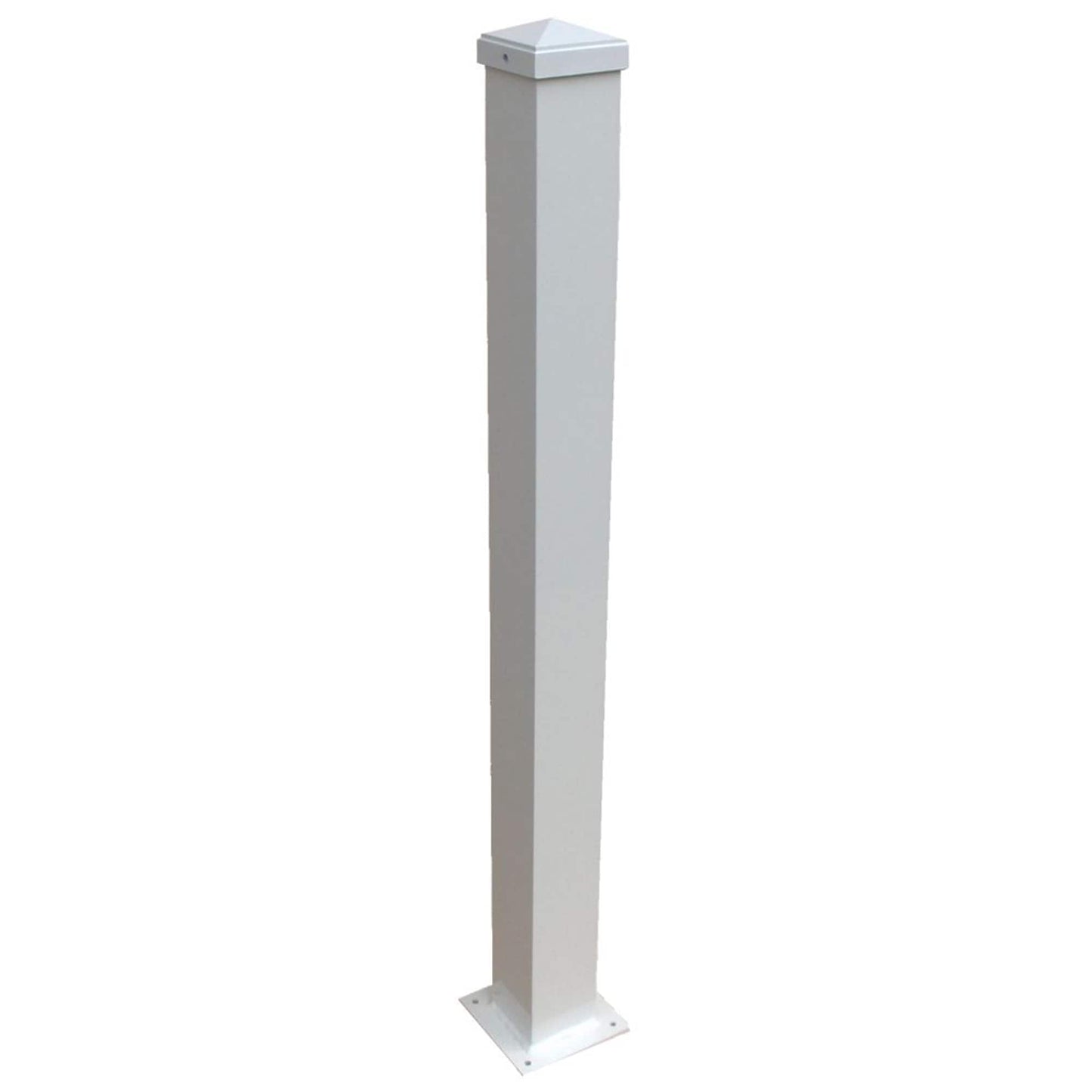 Wolf Handrail 3-in x 3-in x 6-ft White Deck Post