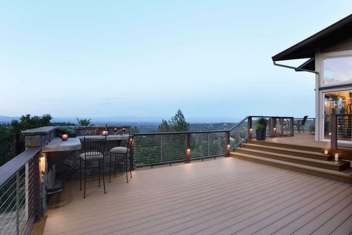 TimberTech Terrain 1-in x 8-in x 12-ft Sandy Birch Square Composite Riser Deck Board