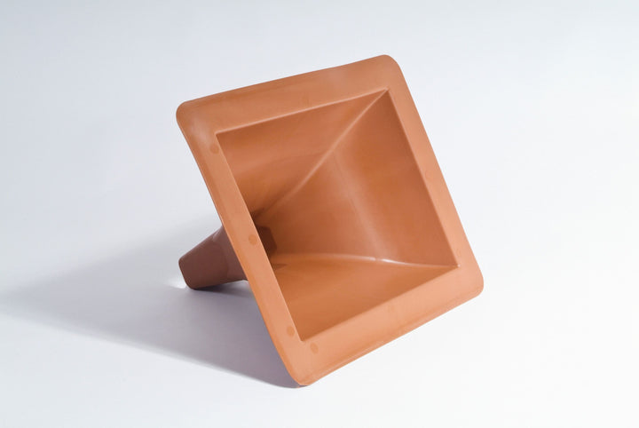 Trex RainEscape 13-1/2-in x 17-1/2-in Brown Under Deck Ceiling Downspout